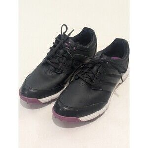 Adidas Adipure Women’s Golf Shoes Black Purple Spiked Size 10